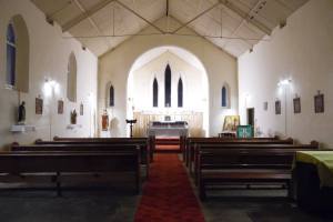 Inside the church on St. Helena